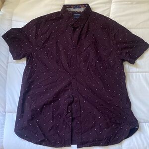Men’s short sleeve button-up shirt. Size L DENIM & FLOWER